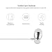 In-Ear Earbuds Earphones Headphones, Acode 3.5mm Metal Housing Magnetic Best Wired Bass Stereo Headset Built-in Mic/Hands-free/Volume Control+Carrying Case+3 Pairs EarBuds (S/M/L) (Silver)
