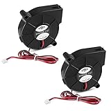 AiTrip 2pcs 5015 Blower Cooling Fan, 50mm x 50mm x