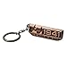 LROEZR 75 Anniversary 3D Font Grill Keychain Chain Key Ring for Jeep Driver Enthusiast Automotive Laser Cut Metal Emblem Keyring Red Bronze(1941-2016)