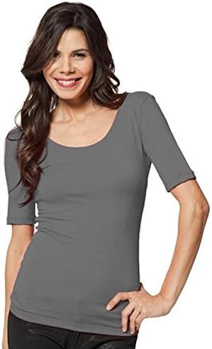 modbod | Lotus Effect | Women's Reversible Half Sleeve Tee | Extra Long Soft Cotton Comfortable Top
