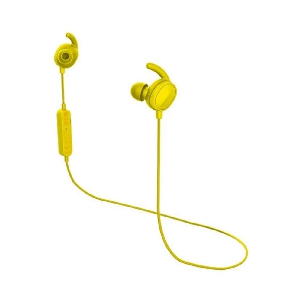 SPC Stork Wireless Headphones Hands Remote Music Control In-Ear Microphone Yellow