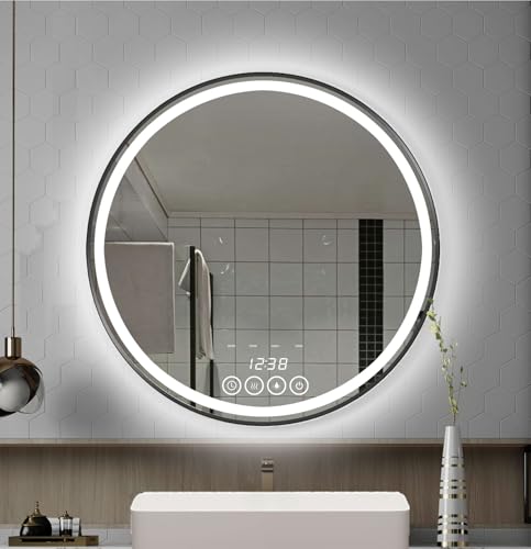 Round LED Bathroom Vanity Mirror Lights