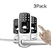 3 Pack Ultraloq UL3 Fingerprint and Touchscreen Keyless Smart Lever Door Lock (Satin Nickel)