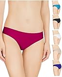 Nabtos Colorful Seamless invisible Bikini Underwear Half Back Coverage Panties Pack of 6 (Medium/6, All 6 colors)