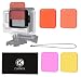 CamKix Diving Lens Filter Kit Compatible with GoPro Hero 4, Hero+, Hero and 3+ - fits Standard Waterproof Housing - Enhances Colors for Underwater Video and Photography - Includes 5 Filters