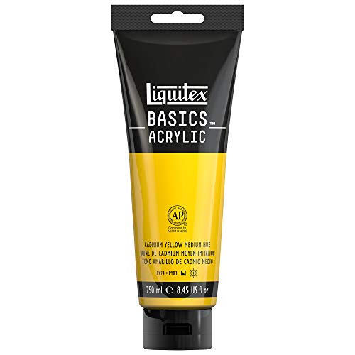 Liquitex BASICS Acrylic Paint, 250ml (8.5-oz) Tube, Cadmium Yellow Medium Hue - Thumbnail 7