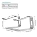JARLINK Aluminum Laptop Stand, Ergonomic Detachable Laptop Holder Riser Compatible with MacBook Air Pro/Dell XPS/HP/Lenovo (up to 15.6 inches), Silverthumb 1