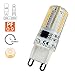 YOUKE Lighting G9 LED Bulb, 25 Watt Glass Halogen Light Bulbs Replacement, 120V AC, 3W / 250 Lumens, Warm White 3000K, T4 JCD Chandelier Incandescent Lamp, Pack of 6