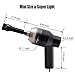 HONKYOB USB Mini Vacuum Cleaner Desktop Dust Cleaner Collection Tool with Brush for Cleaning Keyboard Dust,Bread Crumbs,Paper Scrap,Eraser Crunbs,Cigarette Ash,Car Device,Black