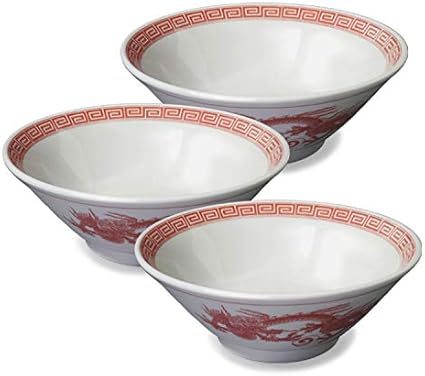 Amazon 幸楽苑 オリジナル ラーメン丼 3枚 セット 電子レンジ使用可 食洗器使用可 食器 中華 丼 丼ぶりどんぶり 磁器 幸楽苑 丼