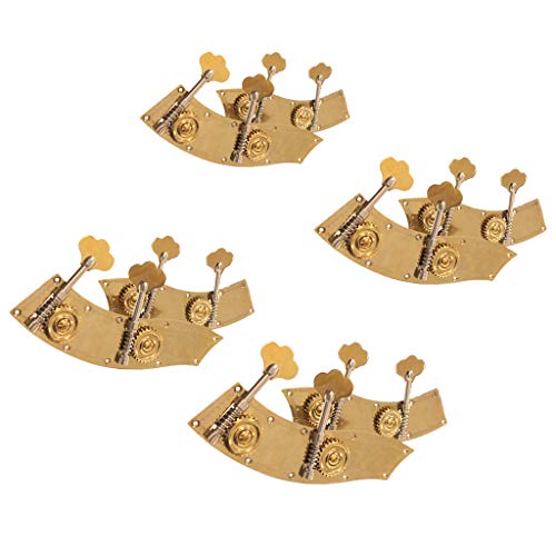 B Blesiya Set of 2 Metal Double Bass Tuning Pegs Tuners for 4/4 3/4 1/2 1/4 1/8 1/10 1/16 Double Bass Replacement - as described, 4/4-3/4