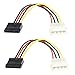SaiTech IT 2 Pack 4 Pin Molex to SATA Power Cable Adapter - 6 Inches
