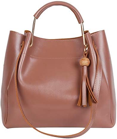 PRECIEUX Vegan PU Leather Handbag Shoulder Bag Tote Bag Sling Bag Stylish Trendy for Women Ladies Girls