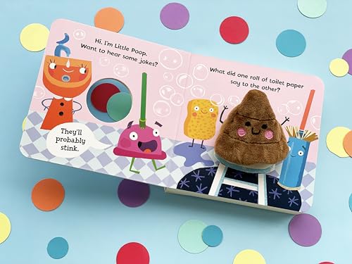 Poop! - Funny Finger Puppet Board Book Encouraging Potty Training, Ages 1-4 (Children's Interactive Finger Puppet Board Book)