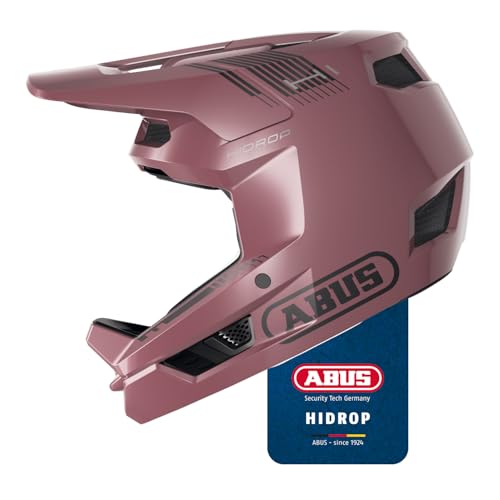 ABUS Downhill-Helm HiDrop, Fullface-Helm, Blush red, Größe M