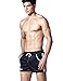 DESMIIT Men's Running Shorts Pockets Quick-Dry Mesh Swim Trunks, Navy Blue, Medium