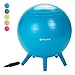 Gaiam Kids Stay-N-Play Balls – Kids’ Desk Chair & Elementary School Classroom Seating, Engaged & Active Seating Yoga Ball Chairs for Kids Ages 5–11, No Roll, Holds Up to 300 lbs, Includes Pump