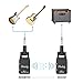 Muslady Guitar System Transmitter & Receiver 2.4G Wireless Built-in Rechargeable Lithium Battery 30M Transmission Range for Electric Guitar Bass (Black)