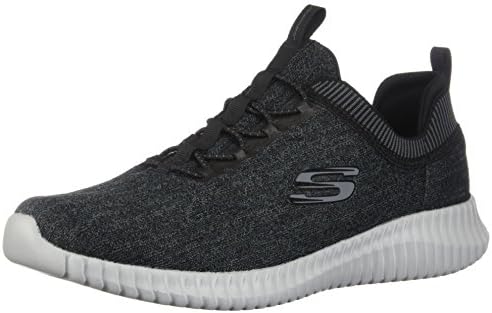 black and grey skechers