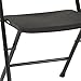 Cosco Resin Folding Chair with Molded Seat and Back, 4 Pack, Black