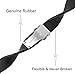 TRUMiRR 20mm Silicone Rubber Watch Band Stainless Steel Buckle Bracelet Strap for Samsung Gear Sport SM-R600,Galaxy Watch 42mm, Gear S2 Classic, Moto 360 2 42mm Men, Pebble Time Round 20mm,Black