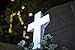 Solar Lighted Cross by Eternal Light | Illuminated Grave Marker Heartfelt Cemetery Decoration