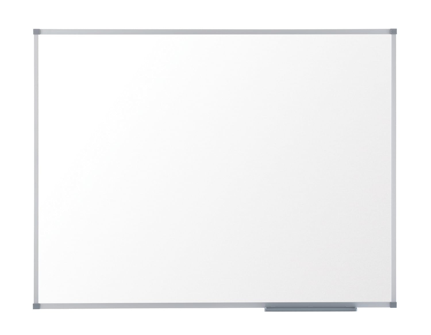 Nobo Prestige Enamel Eco Magnetic Dry Wipe Whiteboard, 600 x 450 mm, Aluminium Trim, Includes Marker, Magnets and Fitting Kit, White,1905234