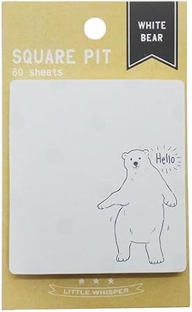 Amazon Co Jp シロクマ 付箋 スクエアピット ふせん カミオジャパン 文具 かわいい グッズ 通販 おもちゃ