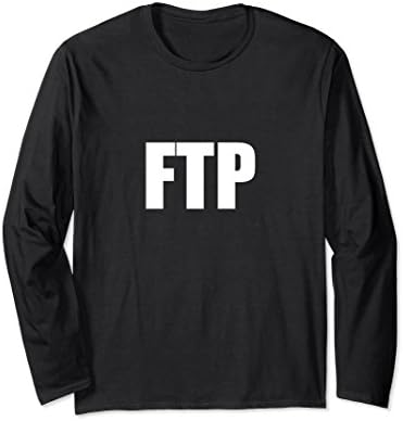 Unisex FTP Long Sleeve Shirt Large Black