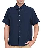 CAMEL CROWN Quick Dry Shirt Men Women Short Sleeve, UV Protection Fishing Shirts