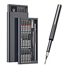 精密ドライバーセット、36本のロングS2ビット付きキット、メガネ、時計、PC、コンピューター、カメラ用の磁気修理ツール