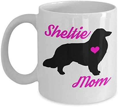 Sheltie Mom Mug - Coffee Cup For Women Shetland Sheepdog Lovers and Owners