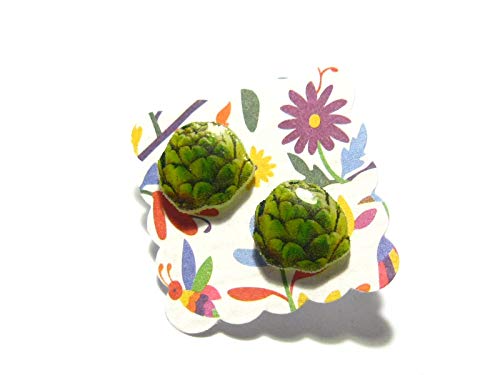 Mini Artichoke Stud Earring - Tiny Food Jewelry