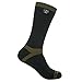 DexShell Waterproof & Breathable Hiking/Trekking Socks, Black/Green/Olive Green Stripe, Medium