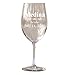 Personalized White or Red Wine Glass 14 Oz - Wedding Party Bridesmaid Mother's Day Housewarming Gifts - Custom Engraved Monogram Drinkware Glassware Barware Etched for Free