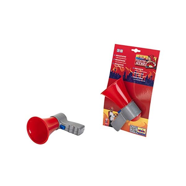 Theo Klein 8942 Fire Fighter Henry Megafon I Game Megaphone with Cool sound function I Toys for Children Aged 3 and over