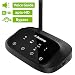 Avantree Certified aptX HD Bluetooth Transmitter Receiver for TV, Low Latency Wireless Audio Adapter for 2 Headphones, Long Range, Voice Guide, Touch Screen, Splitter for Wire & Wireless - Oasis Plus
