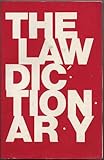 The Law Dictionary, Gilmer, Wesley, 0870845152