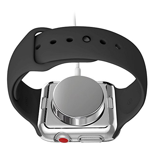 Apple Watch Series 3 Case 42mm, Alritz Soft Slim TPU Protective Case Flexible Anti-Scratch Bumper Cover for Apple Watch Series 1/2/3 (Black) - Thumbnail 4