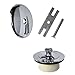 DANCO Universal Lift and Turn Bath Drain Trim Kit with Overflow Plate, Chrome (88966)