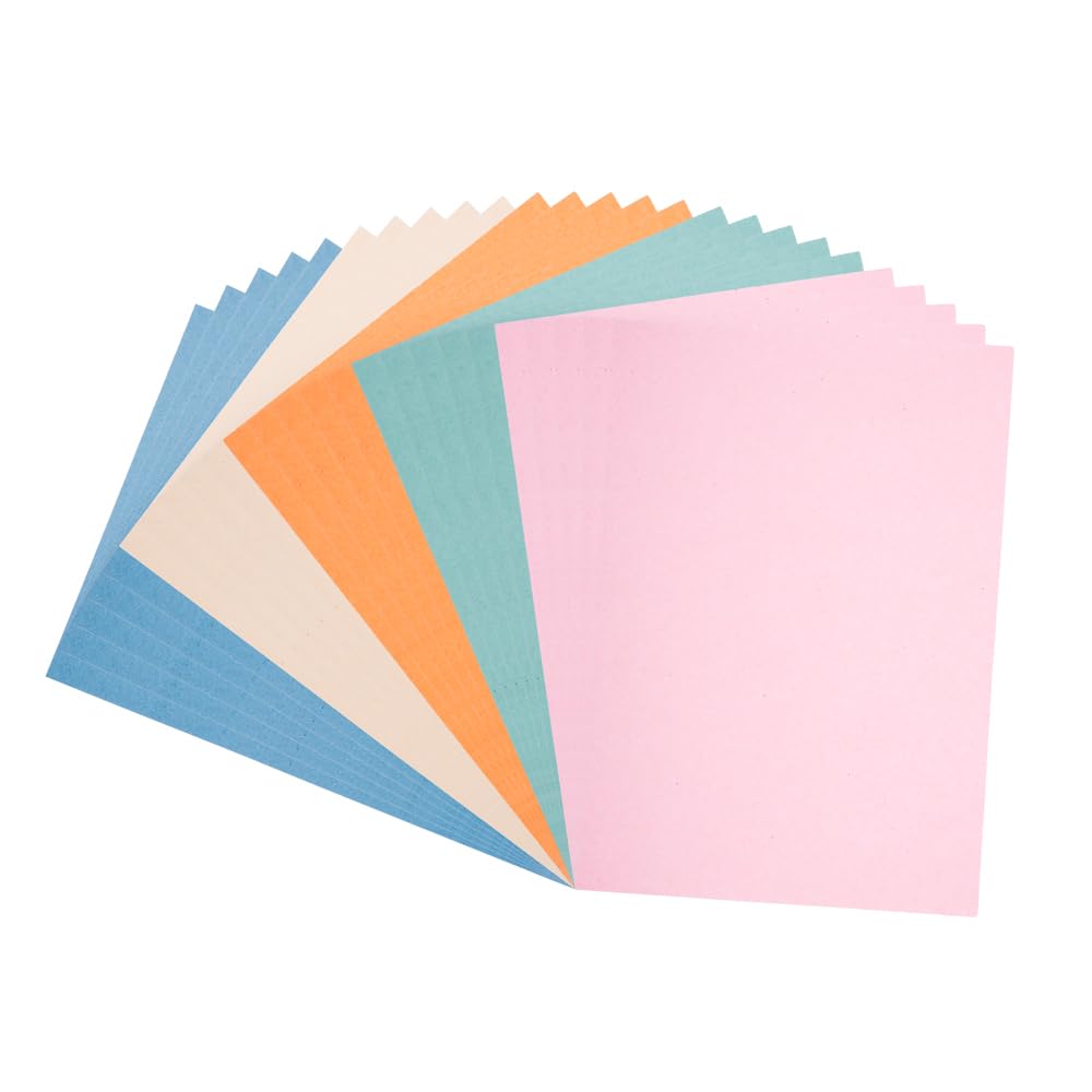 Invero 2 Pack of A4 Rainbow Coloured Activity Paper with 100 Sheets per Pad (Total 200 Pages) 60gsm - Ideal for All Children’s Kids - Cutting, Painting, Sticking, Drawing - All Arts and Crafts