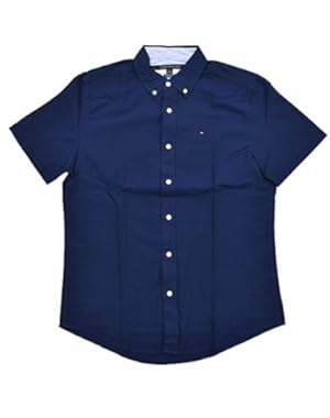Mens Custom Fit Short Sleeve Button Down Shirt
