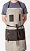 No1Cook Men's Grilling Apron by Durable, sturdy, modern design and plenty of pockets for bbq use; perfect grilling apron for dad. Detachable bottle opener for the thirsty Grill Master
