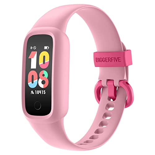 BIGGERFIVE Vigor 2 L Kids Fitness Tracker Watch for Girls Ages 515, IP68 Waterproof, Activity