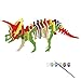 Funria Bfun Woodcraft 3D Puzzle Assemble and Paint DIY Toy Kit, Triceratops