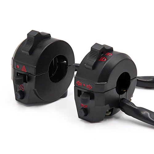 uxcell Motorcycle Electrical Main Wire Harness w Right Left Handlebar Switch Kit for CG125