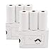 6 Roll Mini Sticker Printer Photo Paper, 57 x 30mm Thermal Printer Paper White Self-Adhesive for PeriPage A6, Vretti TP6S Portable Thermal Pocket Printer Paper for Study Notes, Pictures