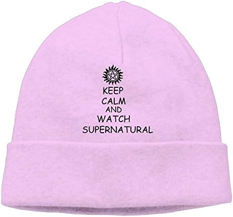 SEVENJIA Keep Calm And Watch Supernatural Soft Knit Beanie Hat Warm Thick Winter Hat For Men Keep Calm And Watch Supernatural Winter Warm Cap