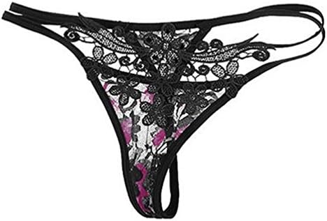 ALCYONEUS Women Sexy Lace Hollow Thongs G-string Briefs Panties Knicker Underwear Lingerie