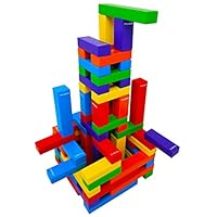 Magz Wooden Bricks 60 Piece Magnetic Building and Stacking Blocks Set